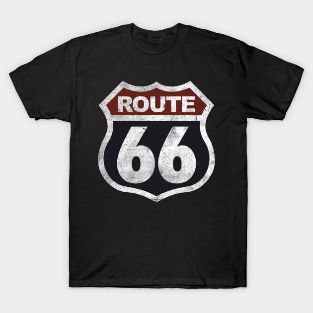 Historic Route 66 Vintage T-Shirt by TextTees